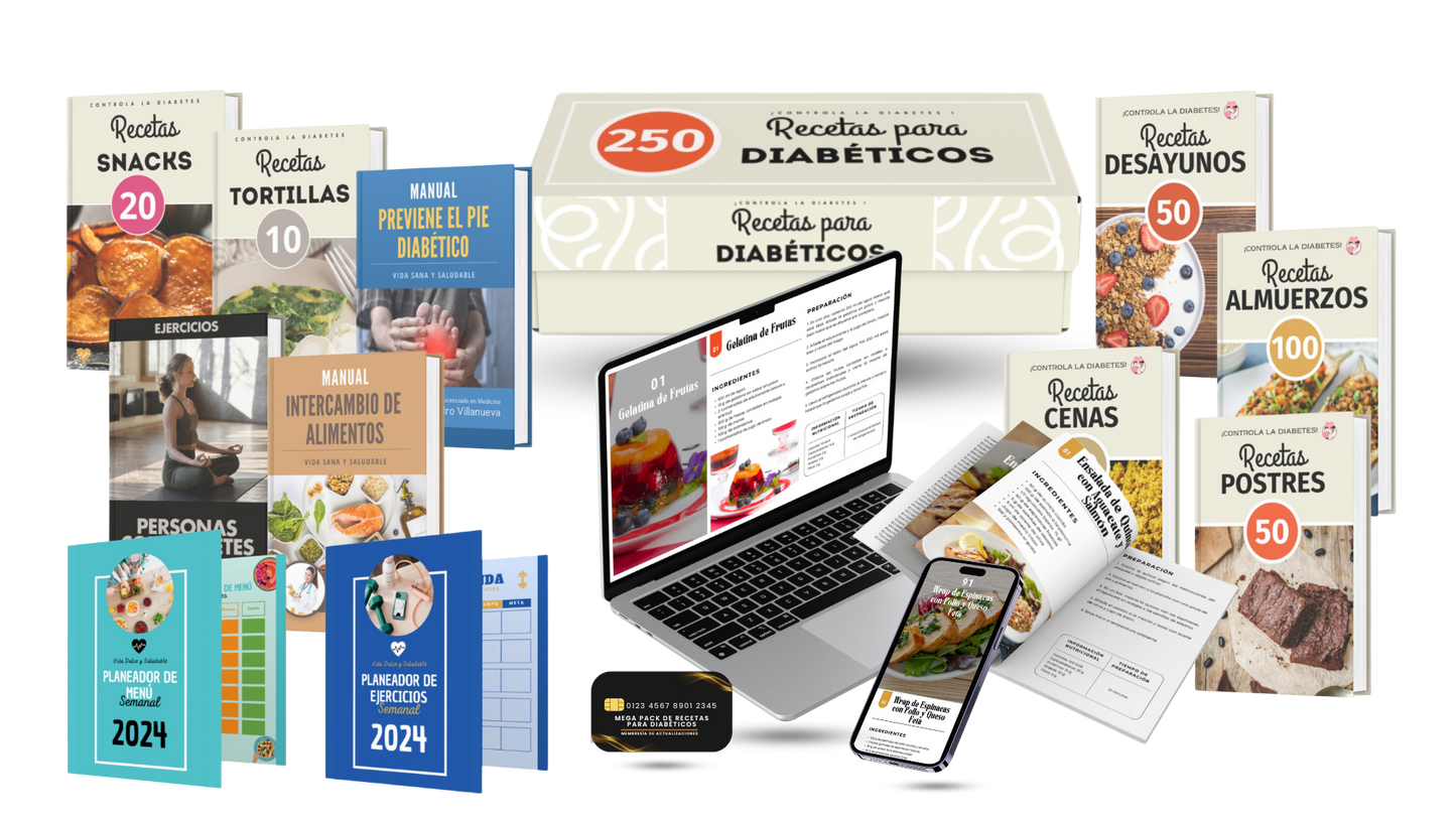 Mega Pack de Recetas para Diabéticos